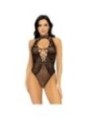 LEG AVENUE - BODY GILET EN RÉSILLE ET DENTELLE TAILLE UNIQUE