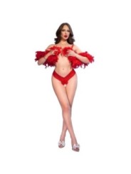 CHILIROSE - CR 4885 STRING ROUGE À ENTREJAMBE OUVERTE XL