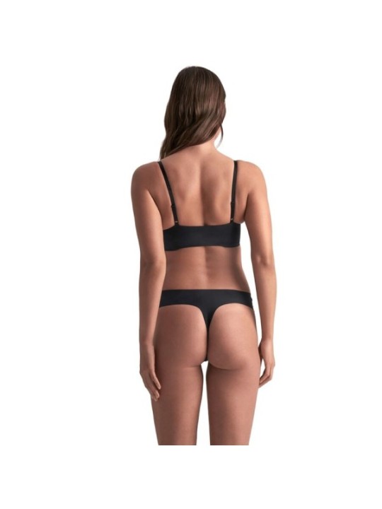 BYE-BRA - PACK 2 TANGAS INVISIBLES BEIGE Y NEGRO TALLA XXL