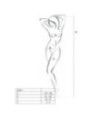 PASSION - FEMME BS016 BODYSTOCKING NOIR TAILLE UNIQUE