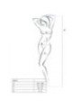 PASSION - FEMME BS017 BODYSTOCKING NOIR TAILLE UNIQUE