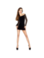 PASSION - FEMME BS025 BODYSTOCKING NOIR STYLE ROBE TAILLE UNIQUE