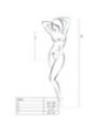 PASSION - FEMME BS035 BODYSTOCKING ROUGE TAILLE UNIQUE