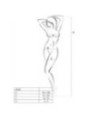 PASSION - FEMME BS038 BODYSTOCKING BLANC TAILLE UNIQUE