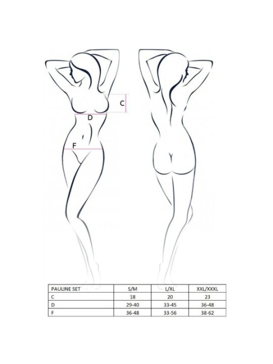 PASSION - FEMME PAULINE ENSEMBLE 3 PIÈCES TAILLE S/M