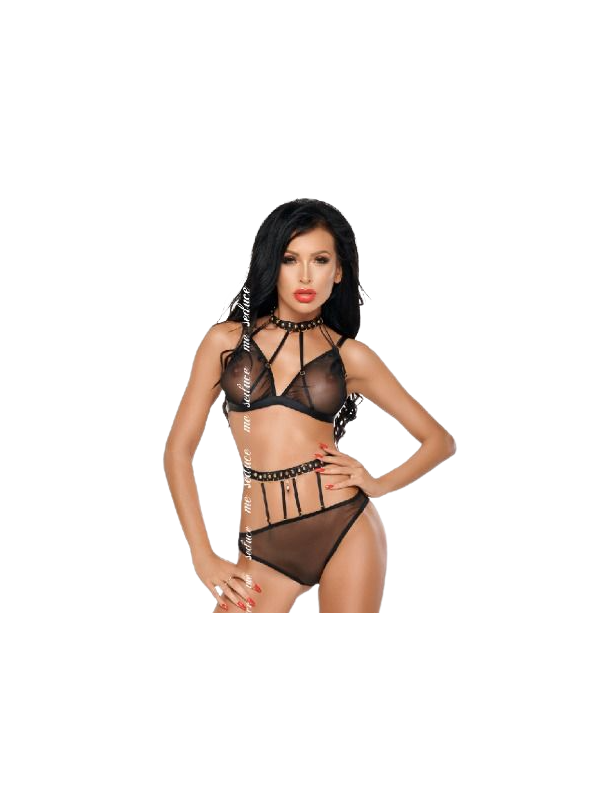 ME-SEDUCE - DOTTY ENSEMBLE DEUX PIÈCES NOIR L/XL