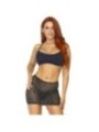 LEG AVENUE - RÉSILLE CRISTALISÉE MULTIDRESS NOIR OS
