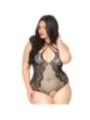 LEG AVENUE - TEDDY SANS CROTHLESS 1X-2X