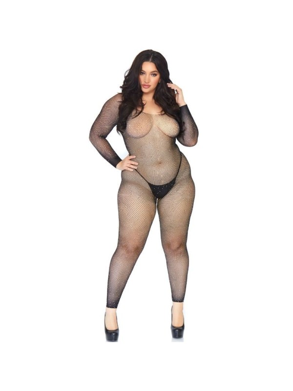 LEG AVENUE - BAS DE CORPS EN FILET CRISTALLISÉ LEG AVENUE - 1X-2X
