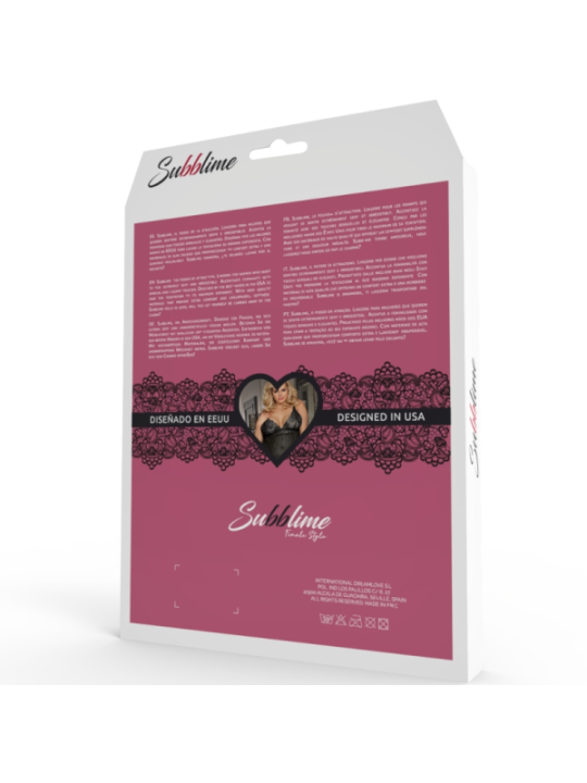 SUBBLIME - QUEEN PLUS FETISH MANCHES COURTES TEDDY