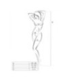 PASSION - FEMME BS047 BODYSTOCKING BLANC TAILLE UNIQUE