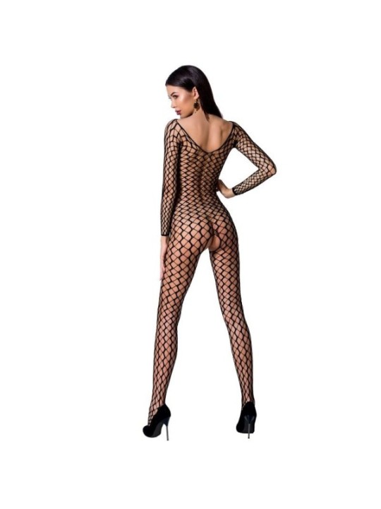 PASSION - FEMME BS068 BODYSTOCKING NOIR TAILLE UNIQUE