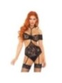 LEG AVENUE - ENSEMBLE DEUX PIÈCES TOP & TEDDY S/M