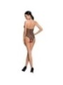 PASSION - FEMME BS087 BODYSTOCKING NOIR TAILLE UNIQUE