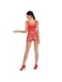 PASSION - FEMME BS089 BODYSTOCKING ROUGE TAILLE UNIQUE