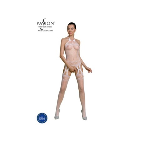 PASSION - BODYSTOCKING ECO COLLECTION ECO BS006 BLANC