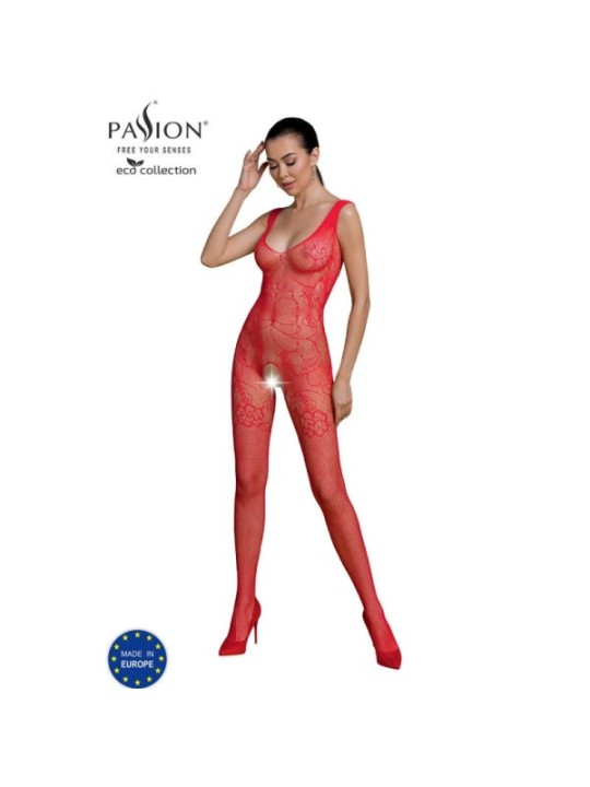 PASSION - BODYSTOCKING ECO COLLECTION ECO BS012 ROUGE