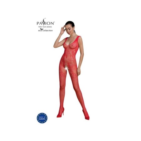 PASSION - BODYSTOCKING ECO COLLECTION ECO BS012 ROUGE