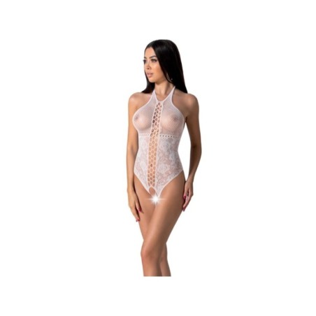PASSION - BS094 BODYSTOCKING BLANC TAILLE UNIQUE