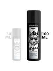 BLACK HOLE - RÉPARATION ANALE RELAX À BASE D'EAU AVEC HYALURON 100 ML