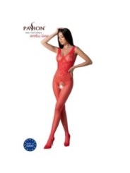 PASSION - BS098 BODYSTOCKING ROUGE TAILLE UNIQUE
