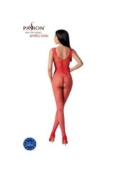 PASSION - BS098 BODYSTOCKING ROUGE TAILLE UNIQUE