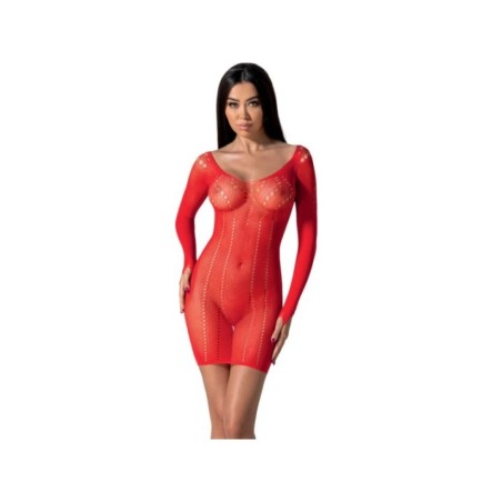 PASSION - BS101 BODYSTOCKING ROUGE TAILLE UNIQUE