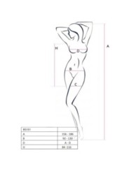 PASSION - BS101 BODYSTOCKING ROUGE TAILLE UNIQUE