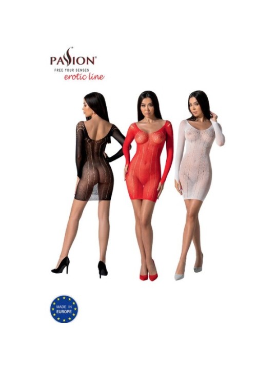 PASSION - BS101 BODYSTOCKING ROUGE TAILLE UNIQUE