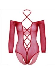 LEG AVENUE - CORPS CROTHLESS AVEC ROUGE BRILLANT