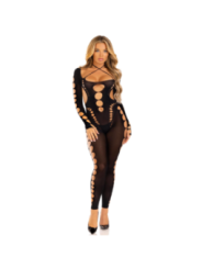 LEG AVENUE - BODYSTOCKING CHEVILLE RECKLESS NOIR