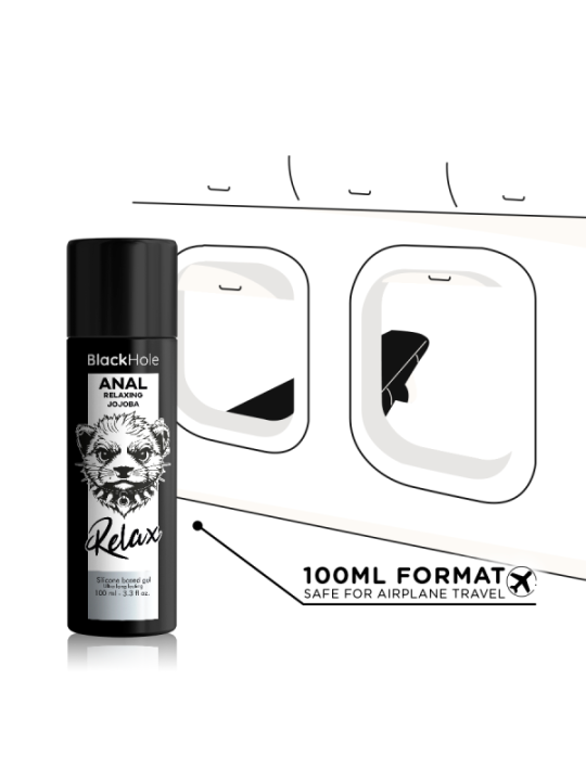 BLACK HOLE - RELAXANT ANAL JOJOBA RELAX BASE SILICONE 100 ML