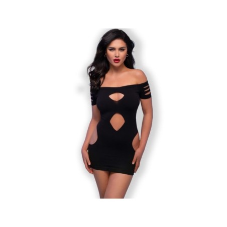 CHILIROSE - ROBE CR 4671 NOIR S/M