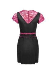 LIVCO CORSETTI FASHION - KUMIKO LC 90428 ROBE DE CHAMBRE + CULOTTE NOIR L/XL