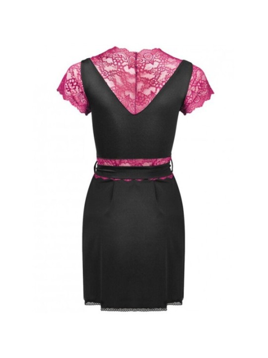 LIVCO CORSETTI FASHION - KUMIKO LC 90428 ROBE DE CHAMBRE + CULOTTE NOIR L/XL