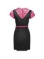 LIVCO CORSETTI FASHION - KUMIKO LC 90428 ROBE DE CHAMBRE + CULOTTE NOIR L/XL