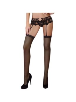 LIVCO CORSETTI FASHION - MANDIRIN LC 90529 CULOTTE + JARRETIÈRE NOIR L/XL