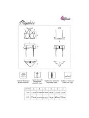 LIVCO CORSETTI FASHION - MAJALESA LC 90526 SOUTIEN-GORGE + JARRETIÈRE + CULOTTE NOIR L/XL