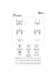 LIVCO CORSETTI FASHION - MORIDAM LC 90552 SOUTIEN-GORGE + JARRETIÈRE + CULOTTE NÉGRO L/XL