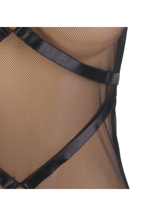SUBLLIME - ROBE TRANSPARENTE  DOS LIQUIDE NOIR S/M