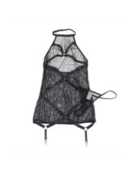SUBLLIME - ROBE TRANSPARENTE  COL DOS NOIR L/XL