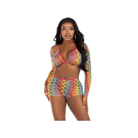 LEG AVENUE - ENSEMBLE DE TROIS PIÈCES MULTICOLORE