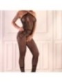 LIVCO CORSETTI FASHION - HACINT LC 17342 BODYSTOCKING CROCHLESS NOIR TAILLE UNIQUE