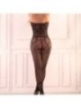 LIVCO CORSETTI FASHION - HACINT LC 17342 BODYSTOCKING CROCHLESS NOIR TAILLE UNIQUE