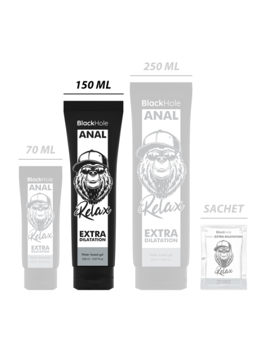 BLACK HOLE - GEL À BASE D'EAU DILATATION ANALE 150 ML
