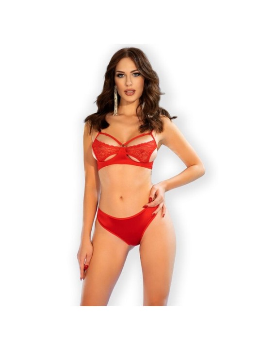CHILIROSE - CR 4676 ENSEMBLE DEUX PIÈCES ROUGE M