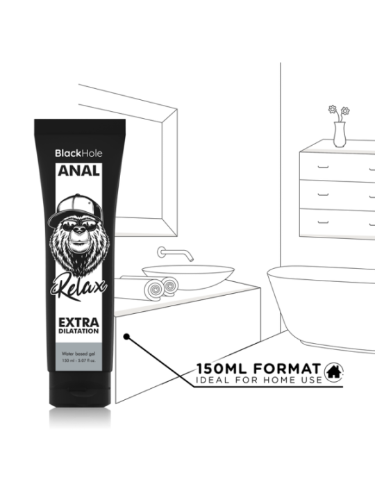 BLACK HOLE - GEL À BASE D'EAU DILATATION ANALE 150 ML