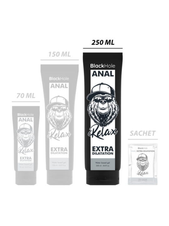 BLACK HOLE - GEL À BASE D'EAU DILATATION ANALE 250 ML