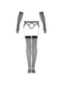 LIVCO CORSETTI FASHION - ENSEMBLE NEMALIA JARRETIÈRE + BAS + GANTS NOIR