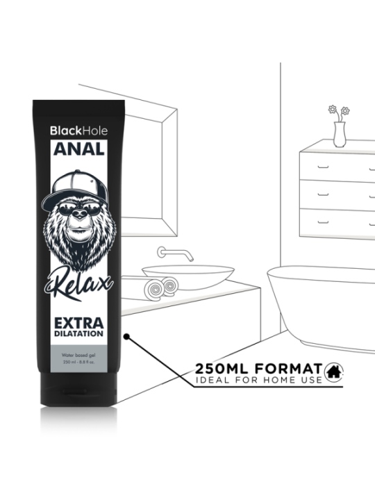 BLACK HOLE - GEL À BASE D'EAU DILATATION ANALE 250 ML